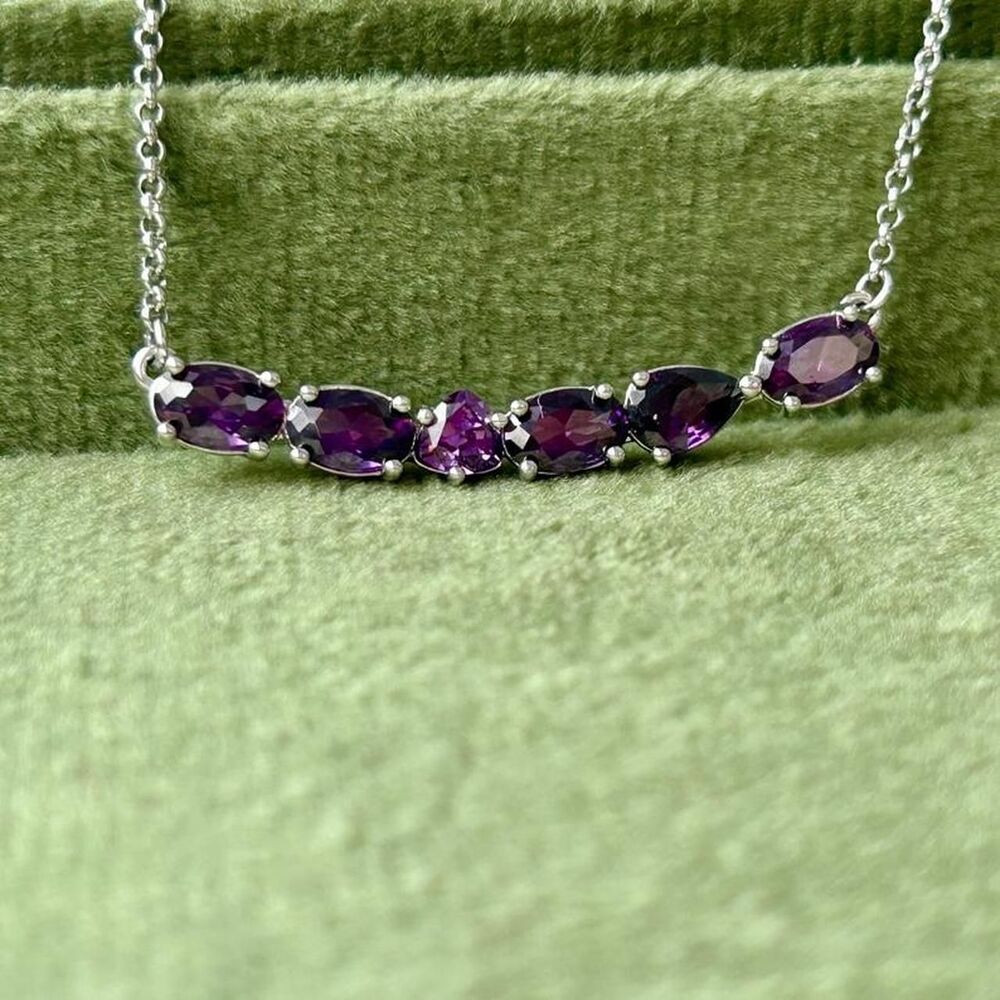 Unbranded Women's Silver and Purple Jewellery